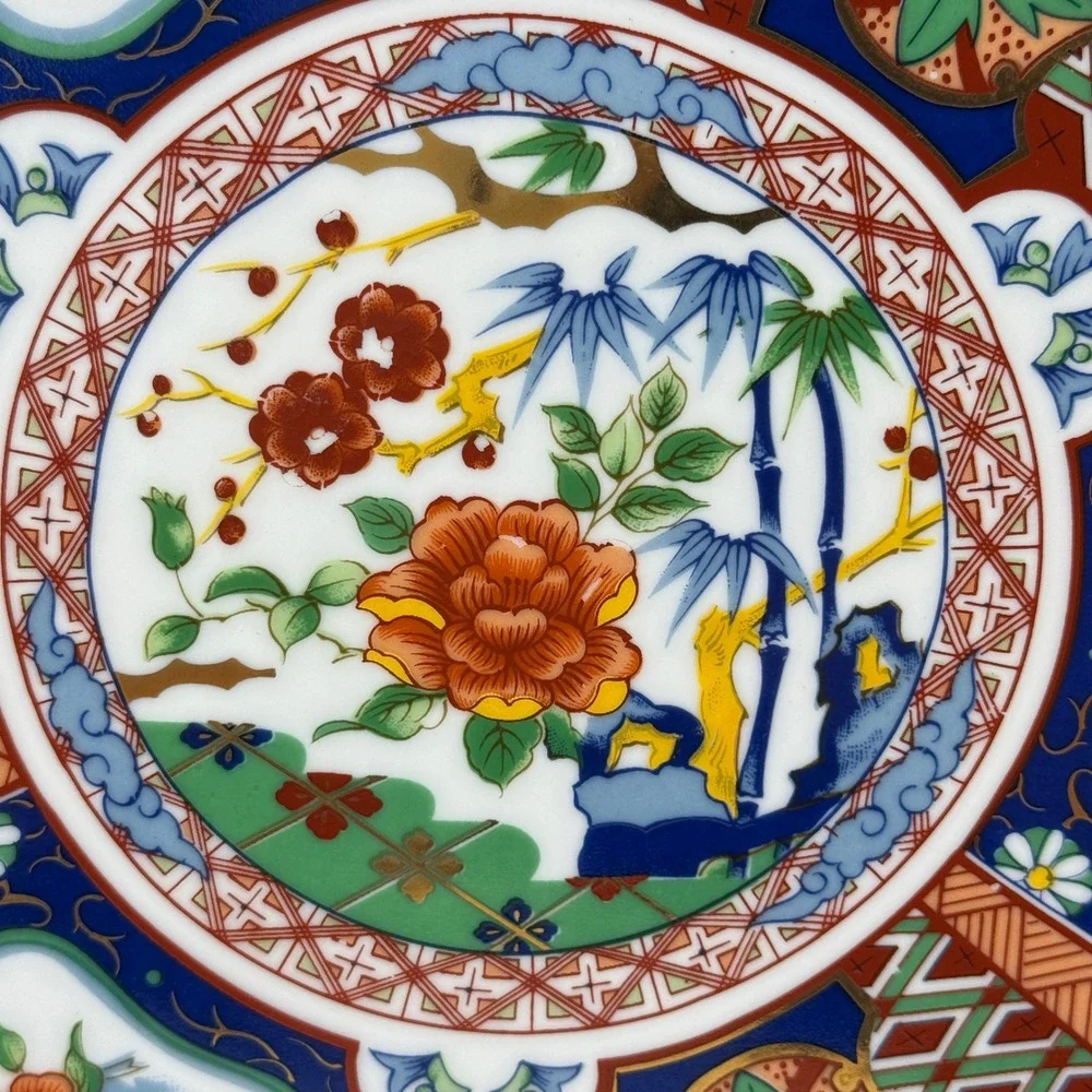 Vintage Japanese Imari Porcelain Display Plate 10